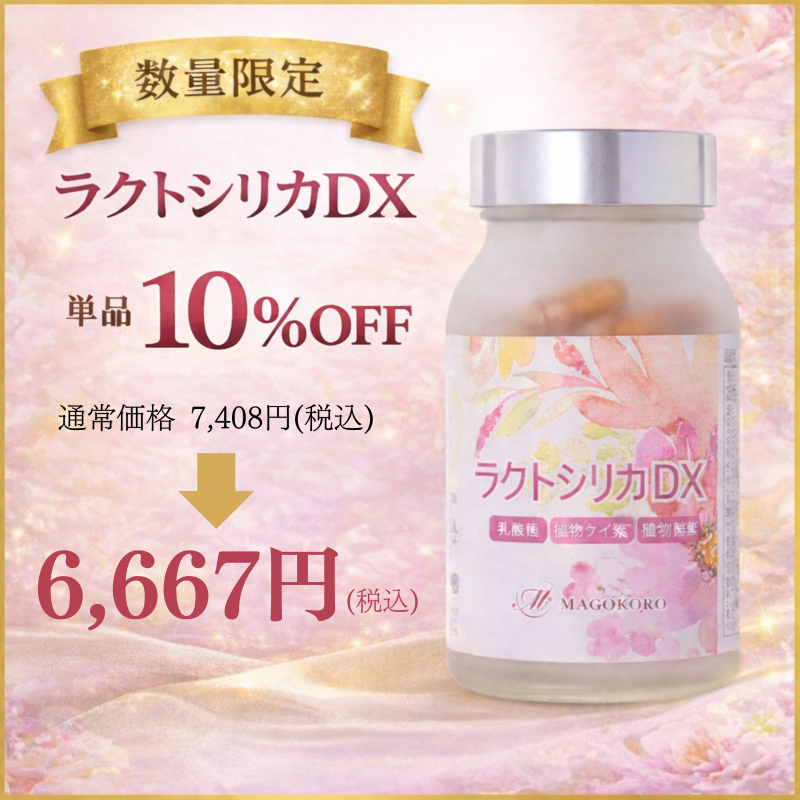 【数量限定10％OFF】ラクトシリカ DX 120粒